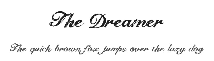 The Dreamer by Billy Argel Fonts ® — Script Handwritten Font
