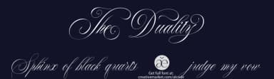 The Duality by alcode — Script Handwritten Font — thumbnail 2