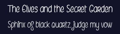 The Elves and the Secret Garden by Maelle.K | Thomas Boucherie — Script Handwritten Font — thumbnail 2