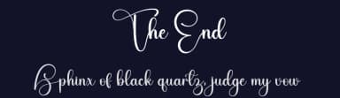 The End by Harlek Studio — Script Handwritten Font — thumbnail 2