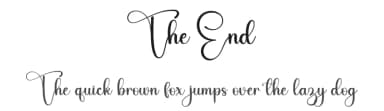 The End by Harlek Studio — Script Handwritten Font — thumbnail 1