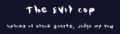The Evil Cop by Mr.Fisk Fonts — Script Handwritten Font — thumbnail 2
