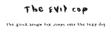 The Evil Cop by Mr.Fisk Fonts — Script Handwritten Font — thumbnail 1