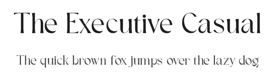 The Executive Casual by Fontsgood — Serif Font