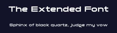 The Extended Font by Sven Pels — Sans Serif Font — thumbnail 2