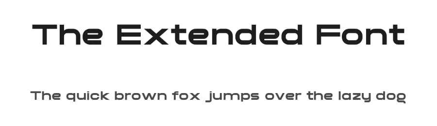 The Extended Font by Sven Pels — Sans Serif Font