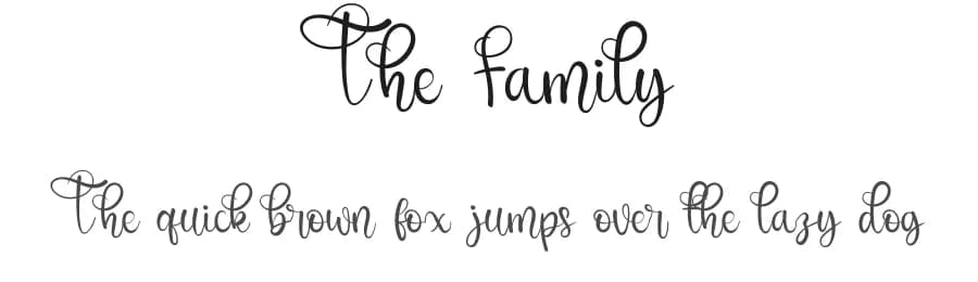 The Family by Erik Studio — Script Handwritten Font
