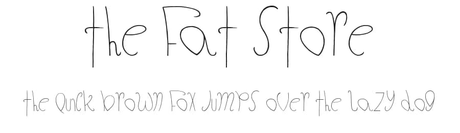 The Fat Store by JSH creates — Script Handwritten Font