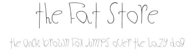 The Fat Store by JSH creates — Script Handwritten Font — thumbnail 1