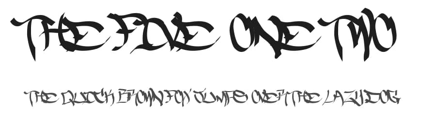 The Five One Two by Murder Fonts — Script Handwritten Font