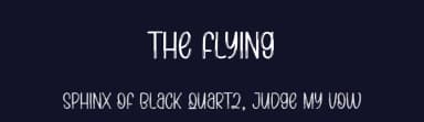 The Flying by Scratchones — Script Handwritten Font — thumbnail 2