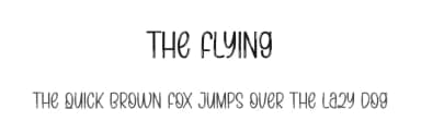 The Flying by Scratchones — Script Handwritten Font — thumbnail 1