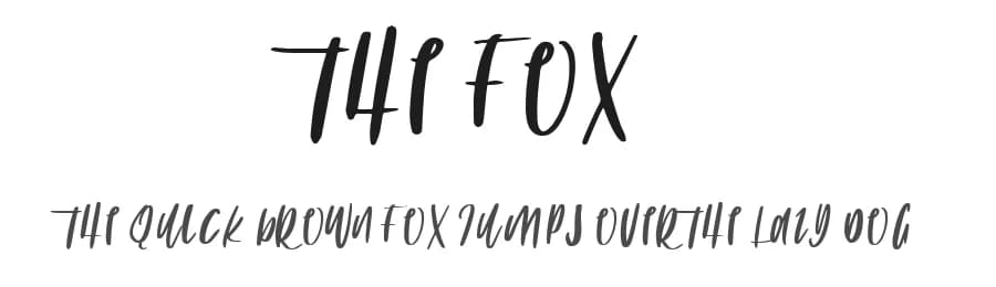 The Fox by Mariyana — Script Handwritten Font