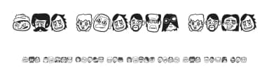 The Freaky Face by Joaquim Marquès Nielsen — Dingbats Font — thumbnail 1