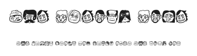 The Freaky Face by Joaquim Marquès Nielsen — Dingbats Font