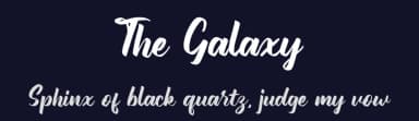 The Galaxy by Kong Font — Script Handwritten Font — thumbnail 2