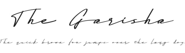 The Garisha by Mesintik Studio — Script Handwritten Font