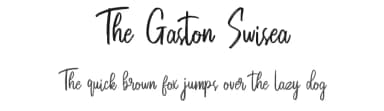 The Gaston Swisea by Zeenesia Studio — Script Handwritten Font — thumbnail 1