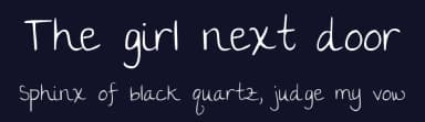 The girl next door by Kimberly Geswein — Script Handwritten Font — thumbnail 2