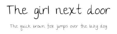 The girl next door by Kimberly Geswein — Script Handwritten Font — thumbnail 1