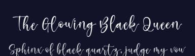 The Glowing Black Queen by Asd Studio — Script Handwritten Font — thumbnail 2