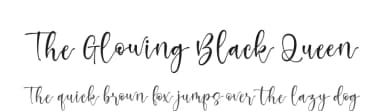 The Glowing Black Queen by Asd Studio — Script Handwritten Font — thumbnail 1