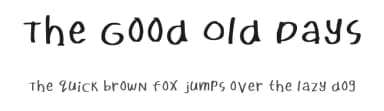 The Good Old Days by Dum Dom — Script Handwritten Font — thumbnail 1