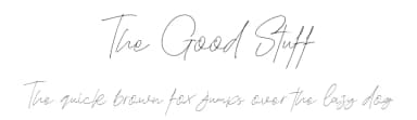 The Good Stuff by epiclinez — Script Handwritten Font — thumbnail 1