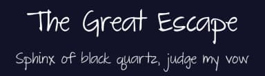 The Great Escape by Kimberly Geswein — Script Handwritten Font — thumbnail 2