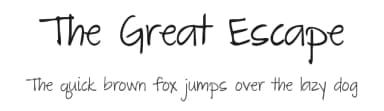 The Great Escape by Kimberly Geswein — Script Handwritten Font — thumbnail 1