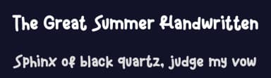 The Great Summer Handwritten by Wellscript Studio — Script Handwritten Font — thumbnail 2