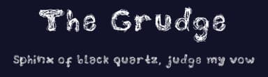 The Grudge by Jacqueline  Diaz — Script Handwritten Font — thumbnail 2