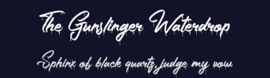 The Gunslinger Waterdrop by Figuree Studio — Script Handwritten Font — thumbnail 2