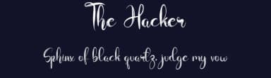 The Hacker by Fahmi Hayat — Script Handwritten Font — thumbnail 2