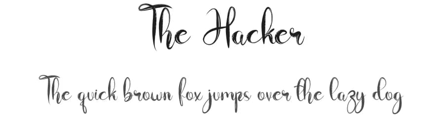 The Hacker by Fahmi Hayat — Script Handwritten Font — preview 1