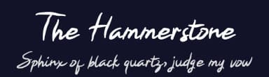 The Hammerstone by Steven Joss — Script Handwritten Font — thumbnail 2