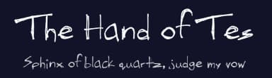 The Hand of Tes by FontPanda — Script Handwritten Font — thumbnail 2