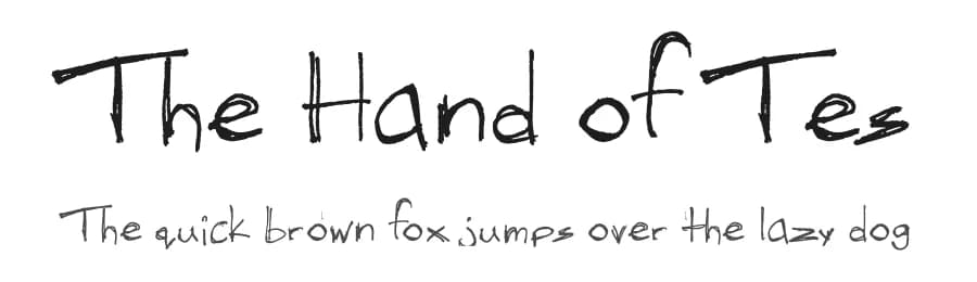 The Hand of Tes by FontPanda — Script Handwritten Font