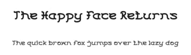 The Happy Face Returns by weknow — Script Handwritten Font — thumbnail 1