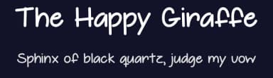 The Happy Giraffe by Misti's Fonts — Script Handwritten Font — thumbnail 2