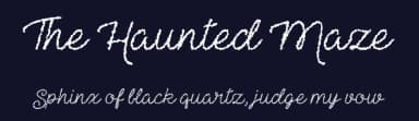 The Haunted Maze by Misti's Fonts — Script Handwritten Font — thumbnail 2