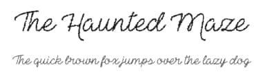 The Haunted Maze by Misti's Fonts — Script Handwritten Font — thumbnail 1