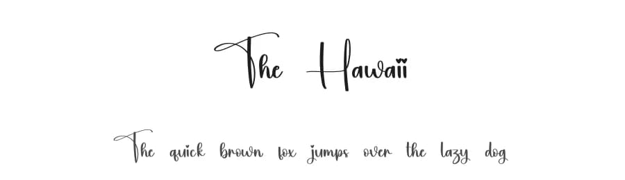 The Hawaii by Scratchones — Script Handwritten Font