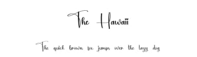 The Hawaii by Scratchones — Script Handwritten Font — thumbnail 1