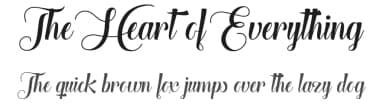 The Heart of Everything by Misti's Fonts — Script Handwritten Font — thumbnail 1