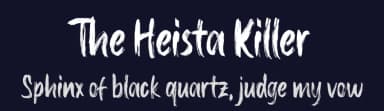 The Heista Killer by Almarkhatype — Script Handwritten Font — thumbnail 2