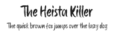 The Heista Killer by Almarkhatype — Script Handwritten Font — thumbnail 1