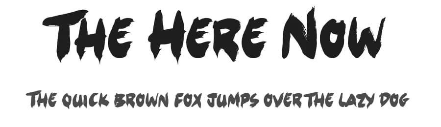 The Here Now by JSH creates — Script Handwritten Font