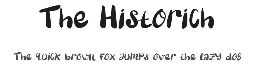 The Historich by Booga Letter — Script Handwritten Font