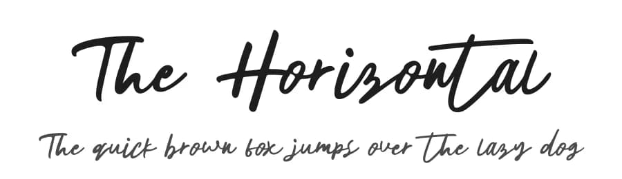 The Horizontal by Fanastudio — Script Handwritten Font